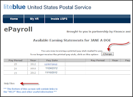 ePayroll Statement on LiteBlue